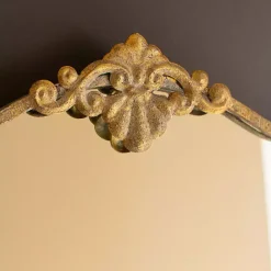 Outlet Kirklands Home Antique Brass Metal Vertical Wall Mirror