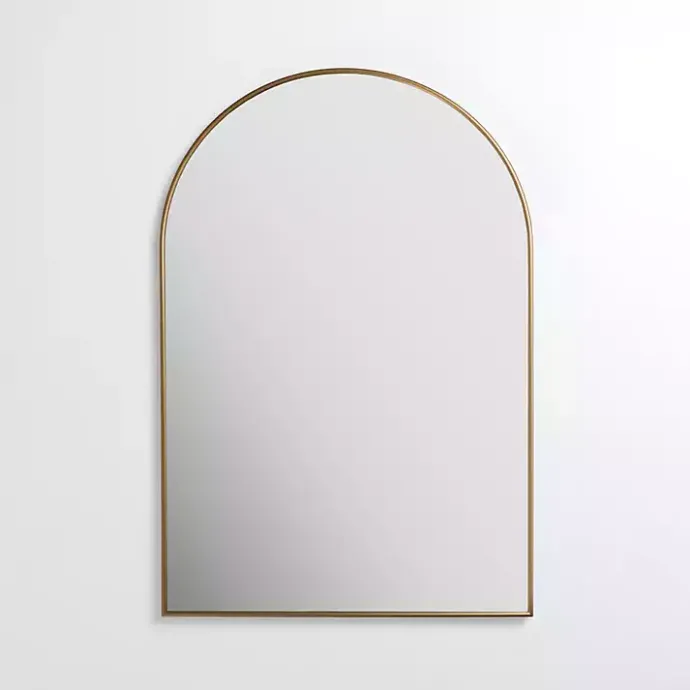 Discount Kirklands Home Antique Brass Nouveau Linear Arch Mirror Gold