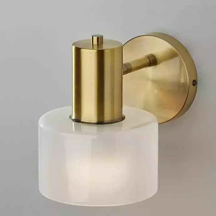 Kirklands Home Antique Brass Rhodes Sconce