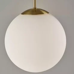 Discount Kirklands Home Antique Brass Side Table Floor Lamp White