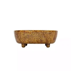 Outlet Kirklands Home Antique Brass Vanity Dough Bowl Gold
