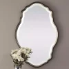 Sale Kirklands Home Antique Bronze and Silver Curved Wooden Mirror