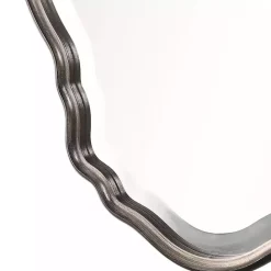 Sale Kirklands Home Antique Bronze and Silver Curved Wooden Mirror