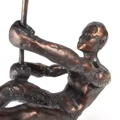 Discount Kirklands Home Antique Bronze Pole Vaulter Figurine, 15 in. Gold