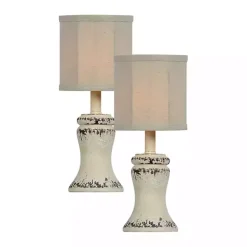 Discount Kirklands Home Antique Cream Bella Mini Lamps, Set of 2 White