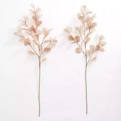 Online Kirklands Home Antique Cream Eucalyptus Stems, Set of 2 Ivory