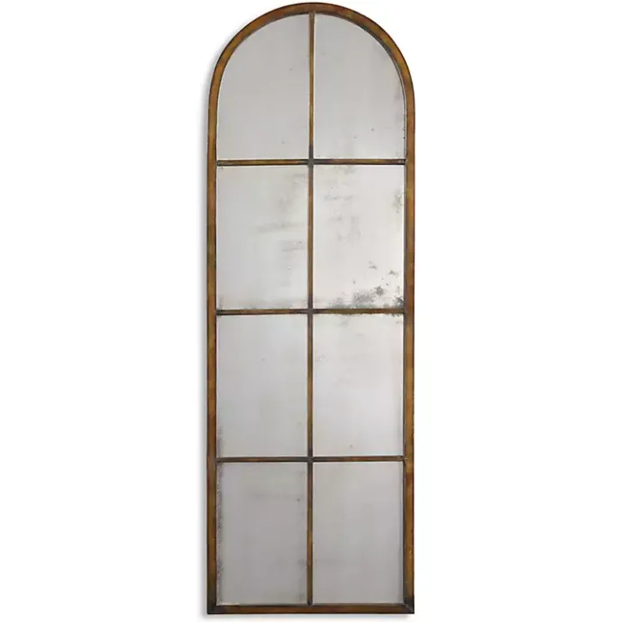 Best Kirklands Home Antique Gold Arched Metal Mirror