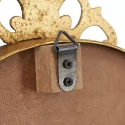 Discount Kirklands Home Antique Gold Metal Scroll Wall Clock