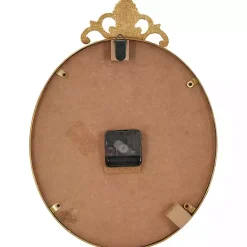 Discount Kirklands Home Antique Gold Metal Scroll Wall Clock