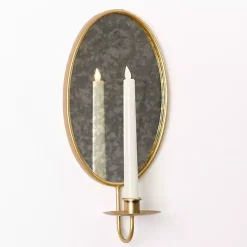 Discount Kirklands Home Antique Gold Mirrored Wall Sconce