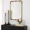 Best Kirklands Home Antique Gold Ornate Rectangular Wall Mirror