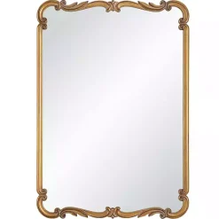 Best Kirklands Home Antique Gold Ornate Rectangular Wall Mirror