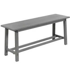 Online Kirklands Home Antique Wood Noah Bench Gray