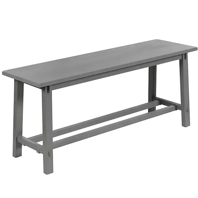 Online Kirklands Home Antique Wood Noah Bench Gray