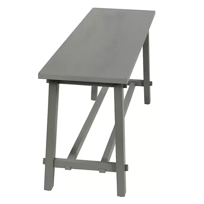 Online Kirklands Home Antique Wood Noah Bench Gray