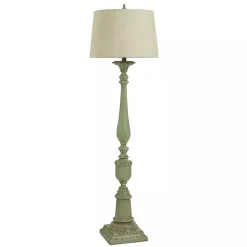 Hot Kirklands Home Antique Bourgault Floor Lamp Green