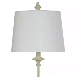 Kirklands Home Antique Cast Buffet Lamp Ivory