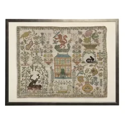 Sale Kirklands Home Antique Nature Sampler Framed Wall Art Tan