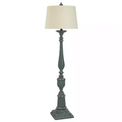 Clearance Kirklands Home Antique Navy Bourgault Floor Lamp Blue