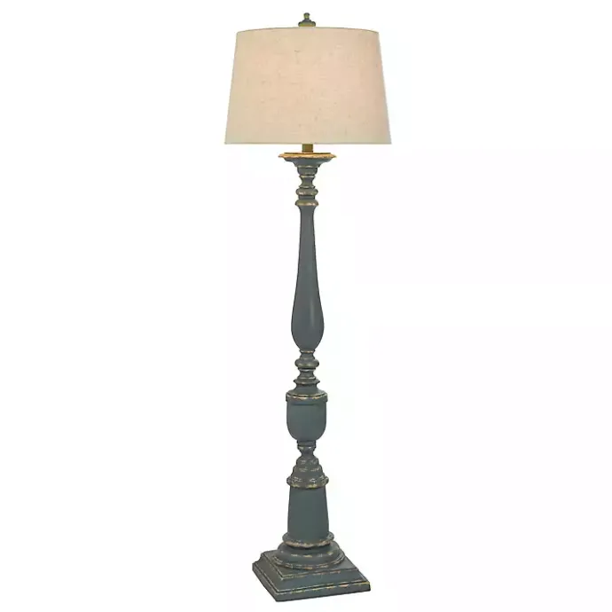 Clearance Kirklands Home Antique Navy Bourgault Floor Lamp Blue