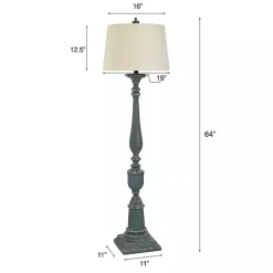Clearance Kirklands Home Antique Navy Bourgault Floor Lamp Blue