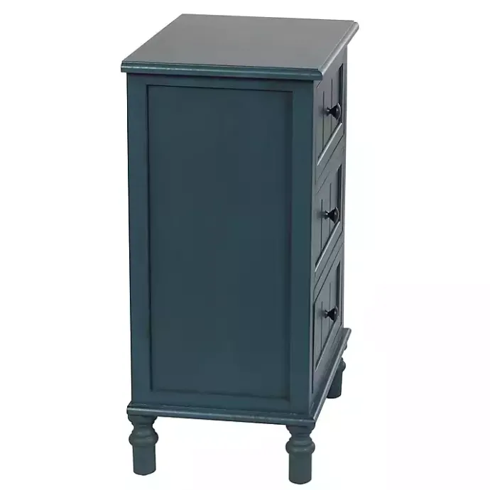 Best Kirklands Home Antique Navy 3-Drawer Winnie Accent Table Blue