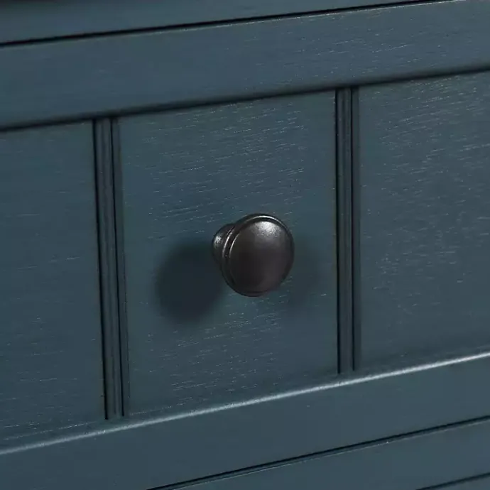 Best Kirklands Home Antique Navy 3-Drawer Winnie Accent Table Blue