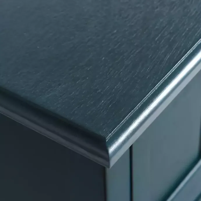 Best Kirklands Home Antique Navy 3-Drawer Winnie Accent Table Blue