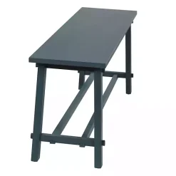 Outlet Kirklands Home Antique Navy Wood Noah Bench Blue