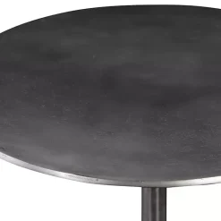 Kirklands Home Antique Nickel Round Tripod Accent Table Gray