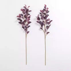 New Kirklands Home Antique Eucalyptus Stems, Set of 2 Purple