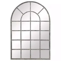 Best Kirklands Home Antique Rustic Arch Windowpane Mirror