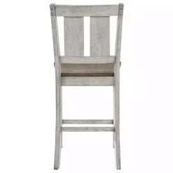 Online Kirklands Home Antique White & Ash Brown 2-pc. Counter Stool Set