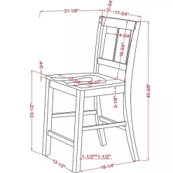 Online Kirklands Home Antique White & Ash Brown 2-pc. Counter Stool Set