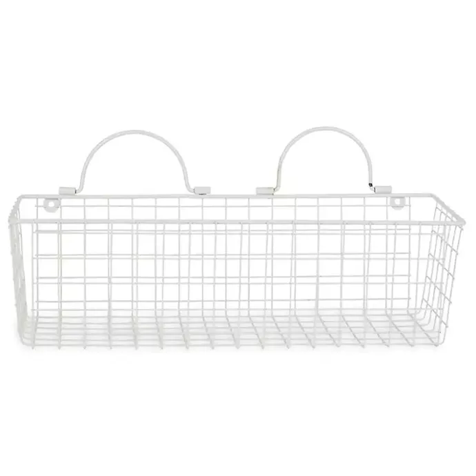 Discount Kirklands Home Antique White 2-pc. Long Wire Basket Set, 17 in.