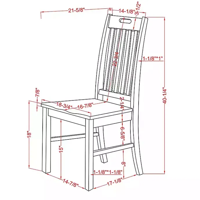 Sale Kirklands Home Antique Slatted Back Dining Chairs, Set of 2 White