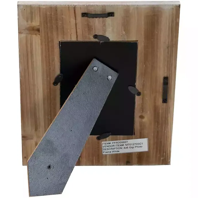 Online Kirklands Home Antique White Wood Beaded Picture Frame, 4x6