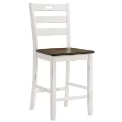 Best Kirklands Home Antique Wood Counter Stools, Set of 2 White