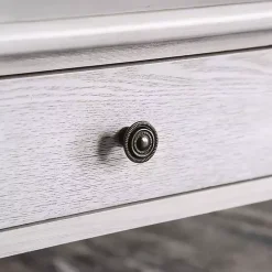 Clearance Kirklands Home Antique Wood 4-Drawer Heather Coffee Table White