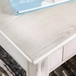 Clearance Kirklands Home Antique Wood 4-Drawer Heather Coffee Table White