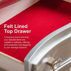 Clearance Kirklands Home Antique Wood 4-Drawer Heather Coffee Table White