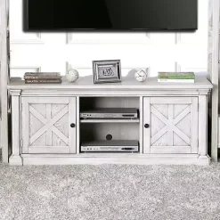 Clearance Kirklands Home Antique Wood Farmhouse Media Cabinet White