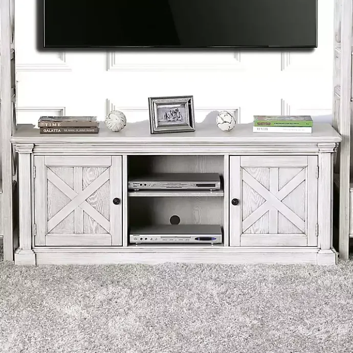 Clearance Kirklands Home Antique Wood Farmhouse Media Cabinet White