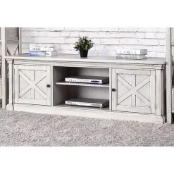 Clearance Kirklands Home Antique Wood Farmhouse Media Cabinet White