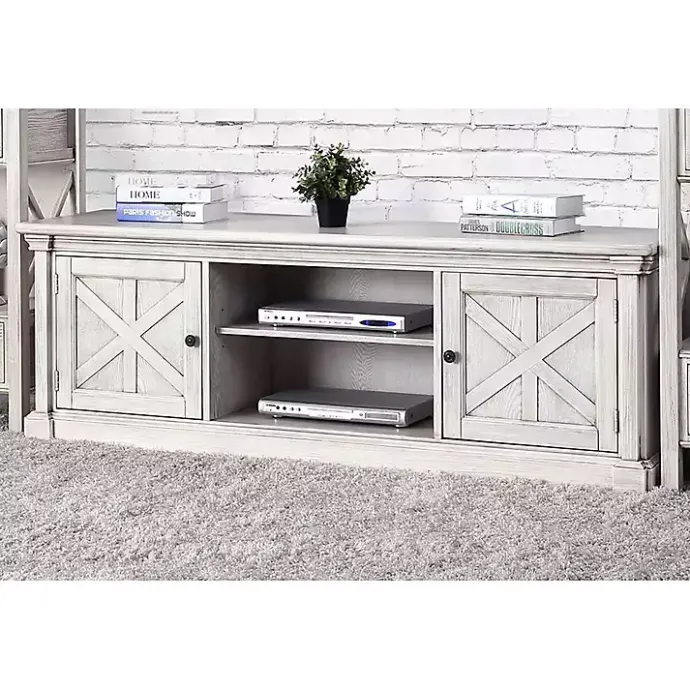 Clearance Kirklands Home Antique Wood Farmhouse Media Cabinet White