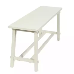 Clearance Kirklands Home Antique Wood Noah Bench White