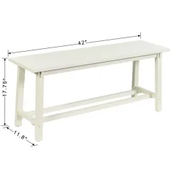 Clearance Kirklands Home Antique Wood Noah Bench White