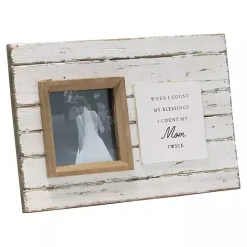 Outlet Kirklands Home Antique White Wooden Mom Picture Frame