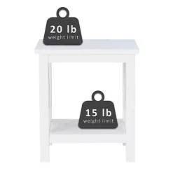 Best Kirklands Home Antique White X Side Frame Accent Table