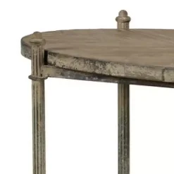 Best Kirklands Home Antique Wood and Metal Bar Cart